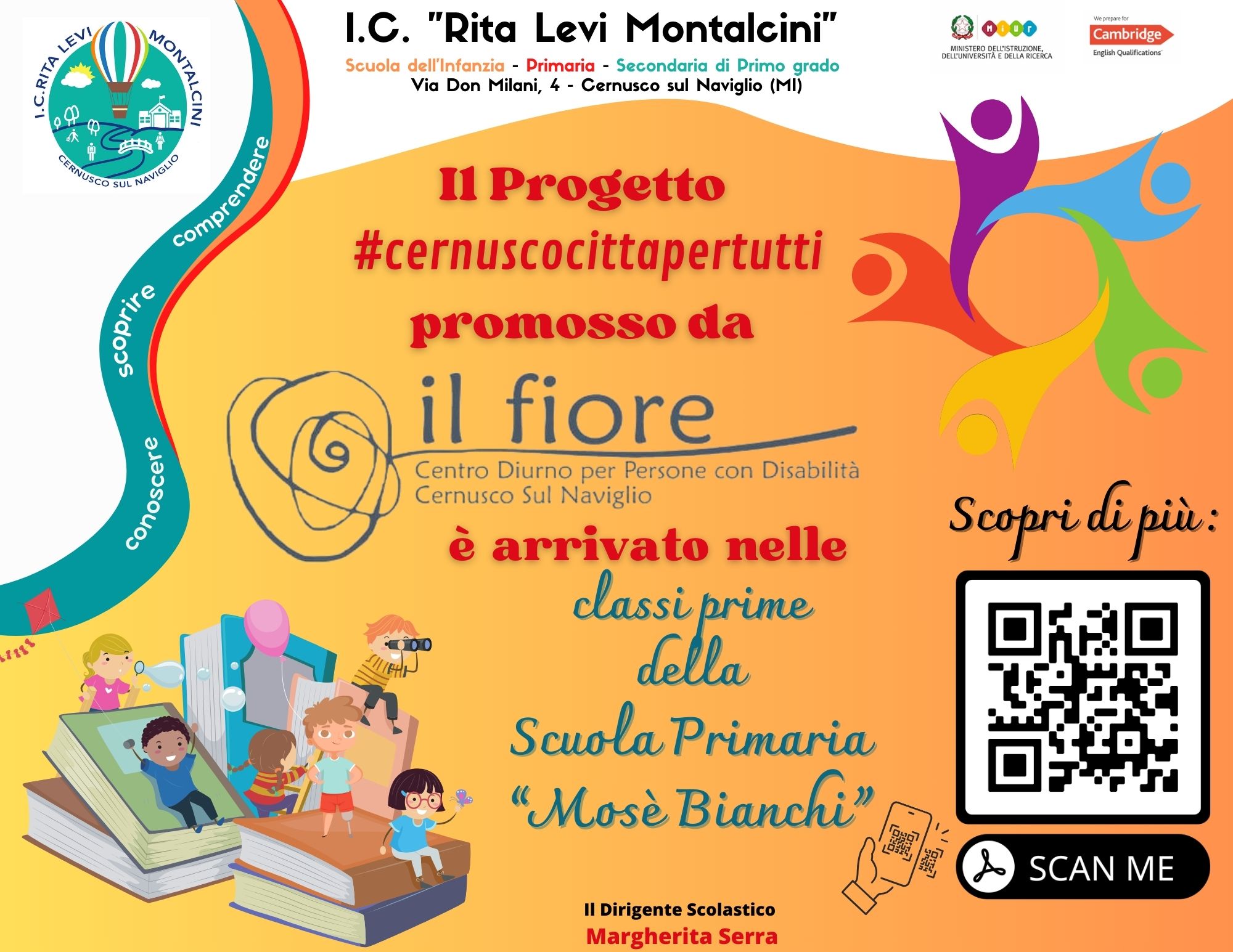 Progetto #cernuscocittapertutti dedicato alle classi prime della scuola primaria Mosè Bianchi.